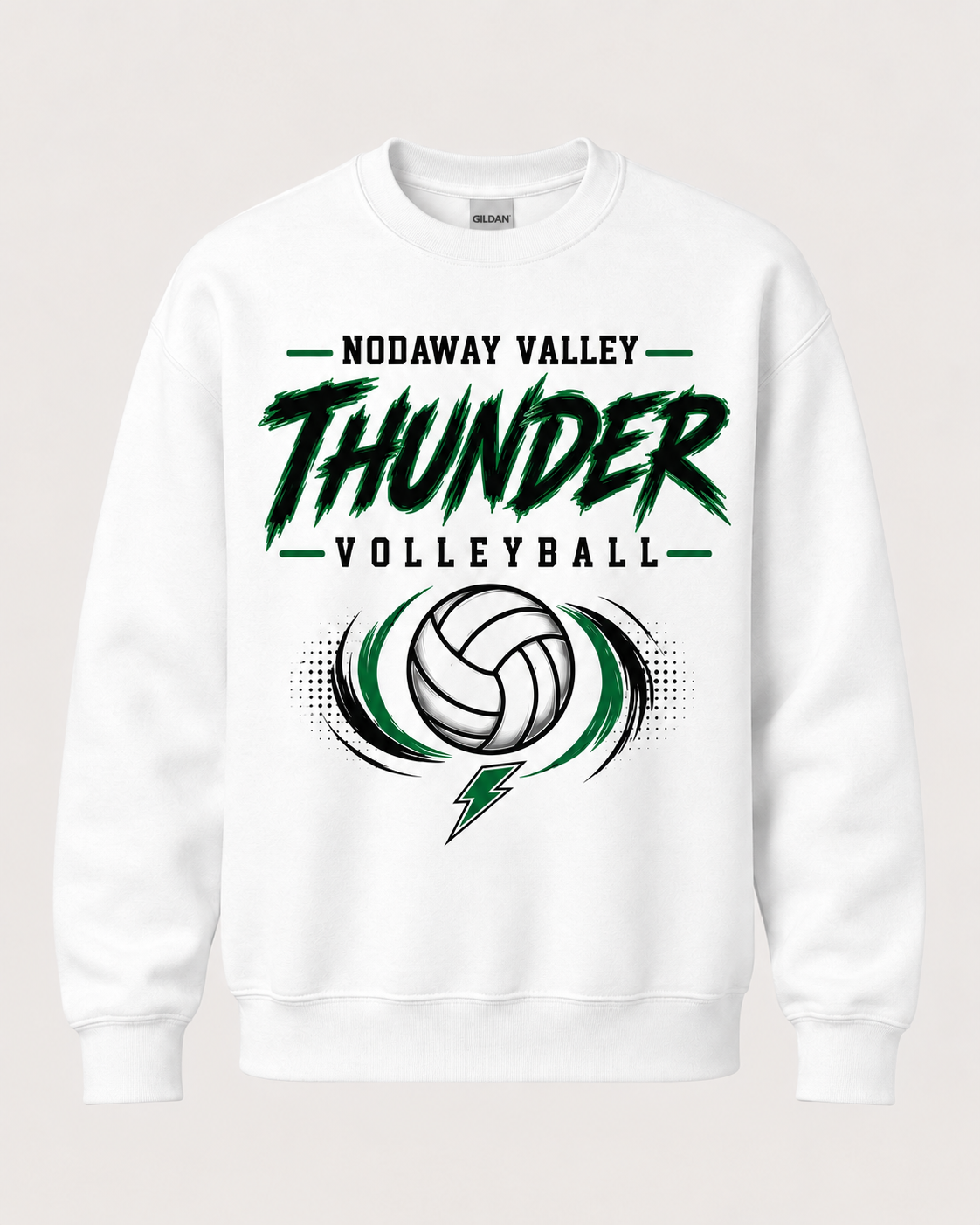 Nodaway Valley Thunder Volleyball Spirit Wear - Brushstroke
