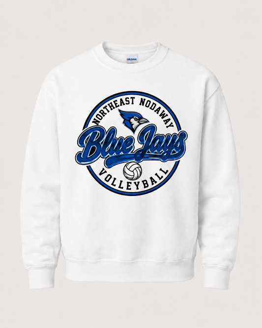 Northeast Nodaway Blue Jays Volleyball Spirit Wear - Circle Badge
