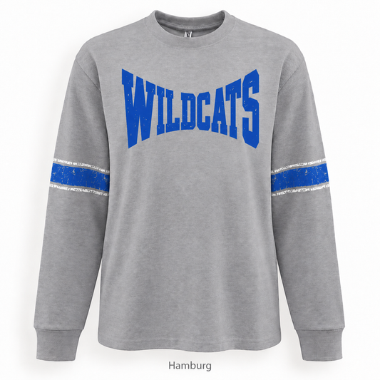 Hamburg Wildcats Heavyweight Vintage Stripe Jersey