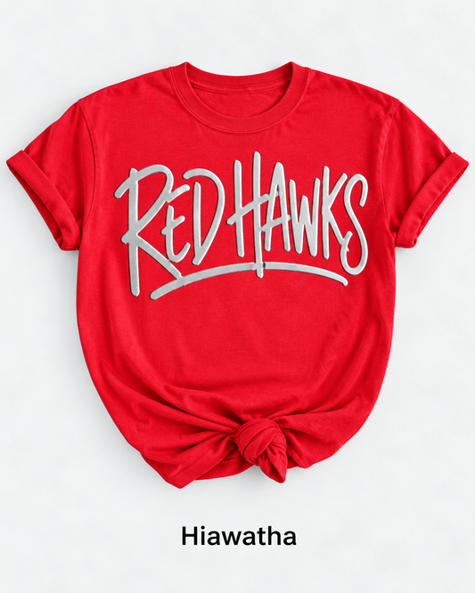 Hiawatha Metallic Puff Tee, Crew & Hoodie