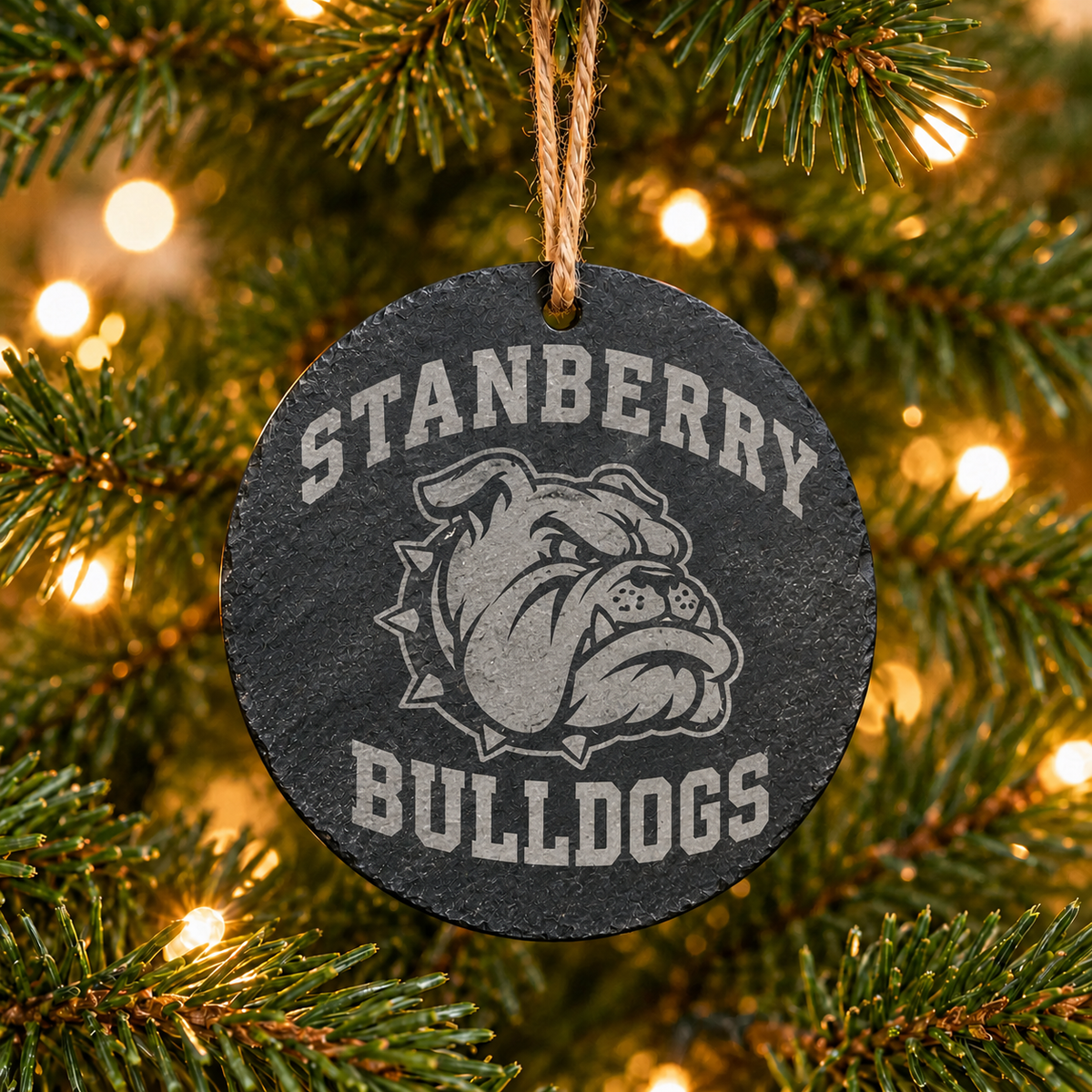 Bulldogs Stanberry Slate Ornament