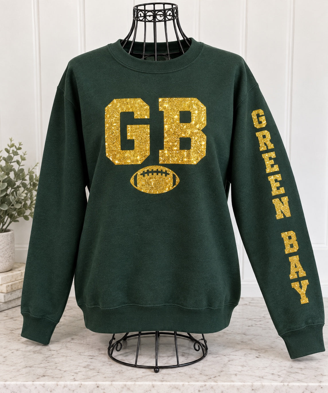 Glitter Game Day Crewneck Sweatshirt - Pick Your City