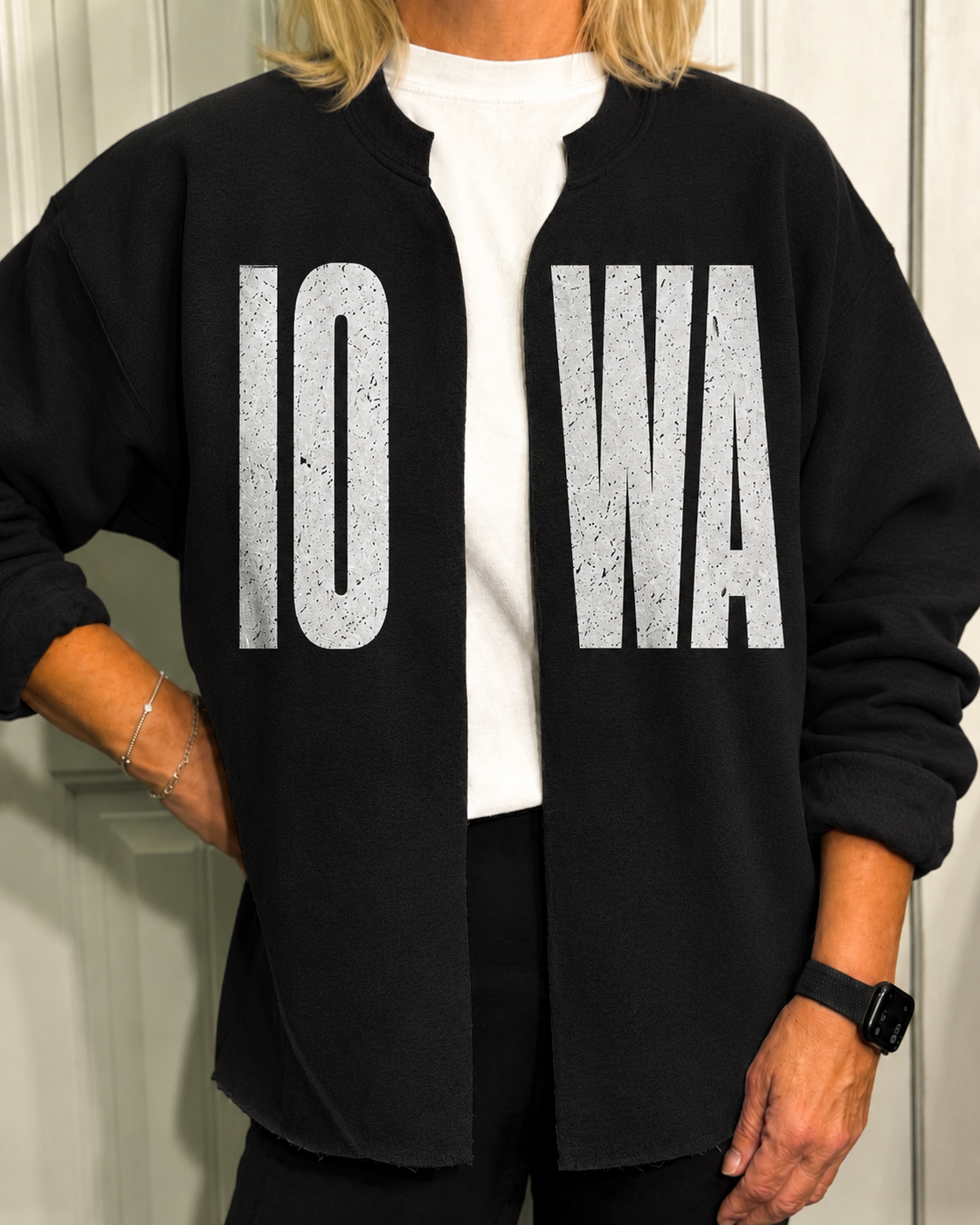 Custom School Spirit Split-Neck Sweatshirt | Your Mascot, Your Colors