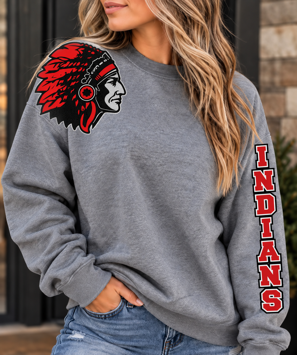 Tarkio Indians Sleeve Sweatshirt