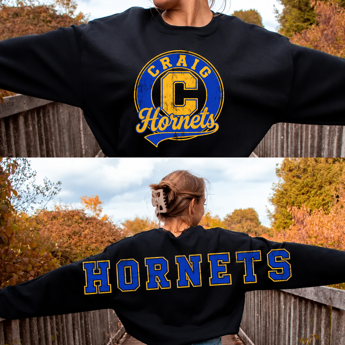 Craig Hornets with BACK LETTERING