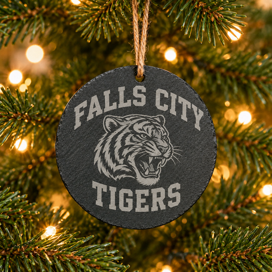Tigers Falls City Slate Ornament
