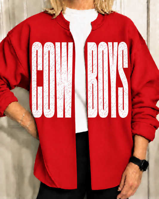Sidney Cowboys Split-Neck Sweatshirt