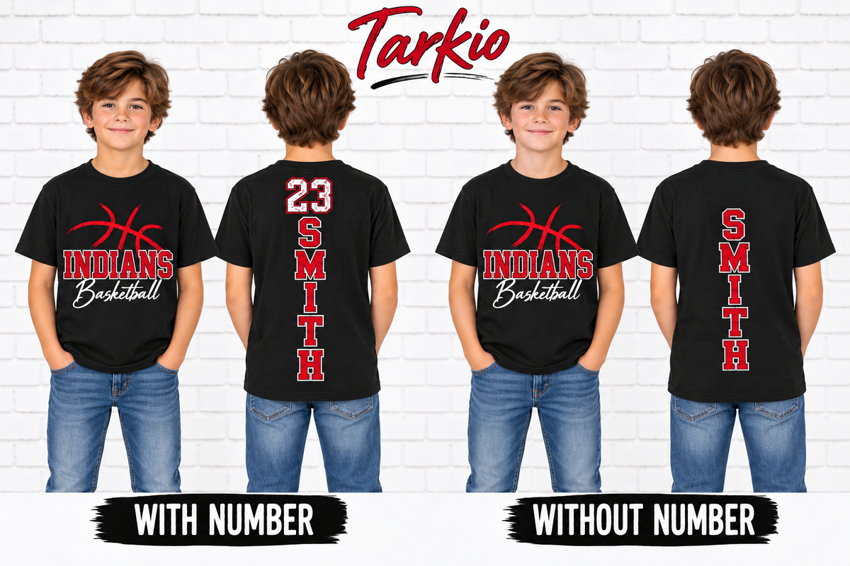 Youth Tarkio Indians Personalized Basketball