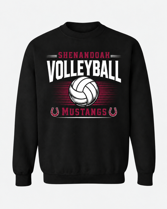 Shenandoah Mustangs Volleyball Spirit Wear - Arched Script
