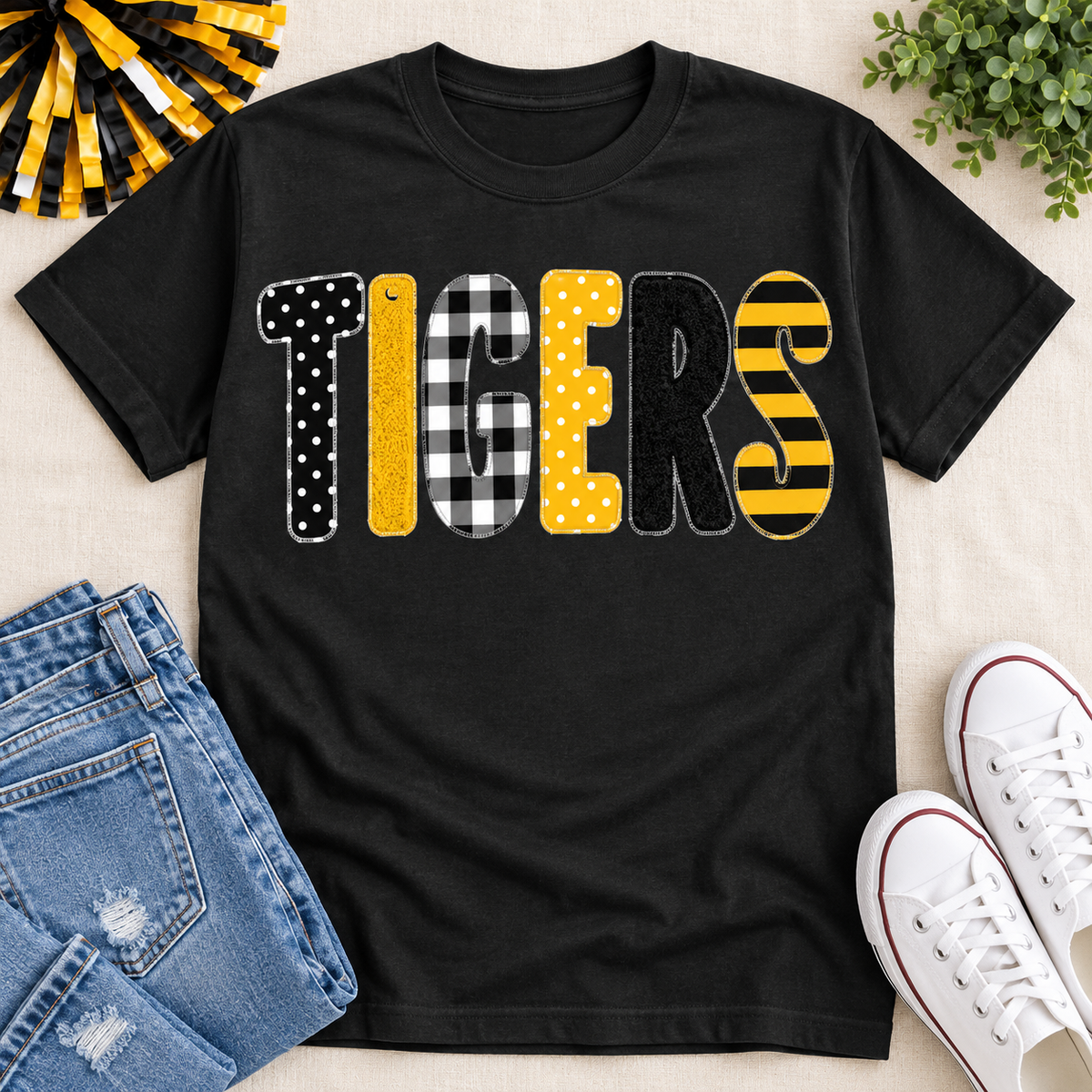 Fremont Tigers Faux Chenille Tee
