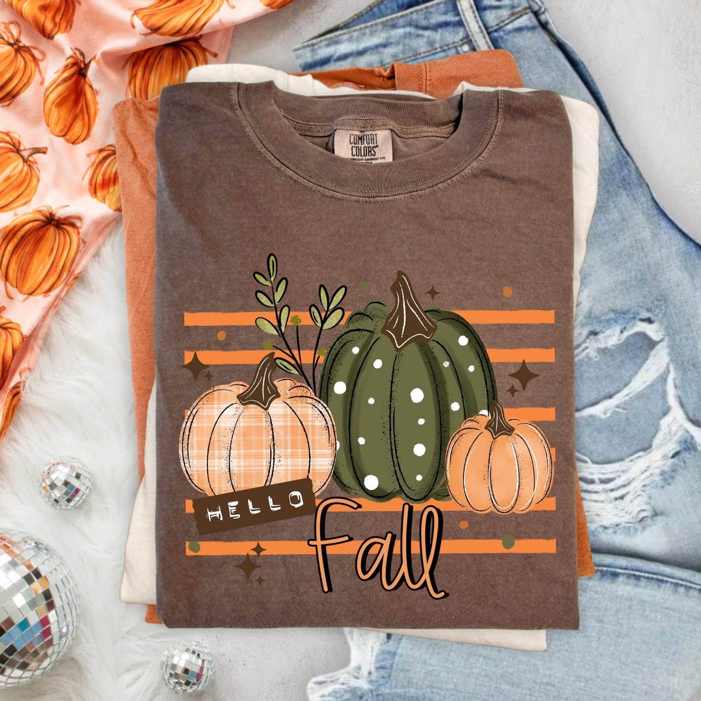 Patterned Pumpkin Trio