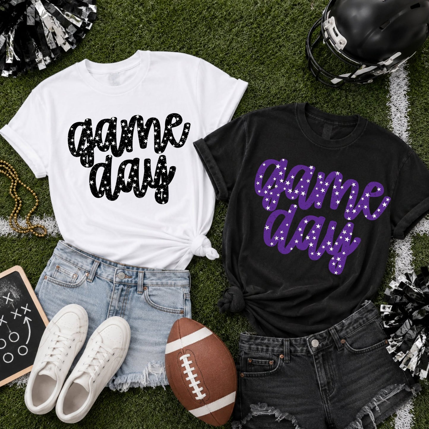 Game Day Stars | Football Game Day Apparel | Choose Your Colors