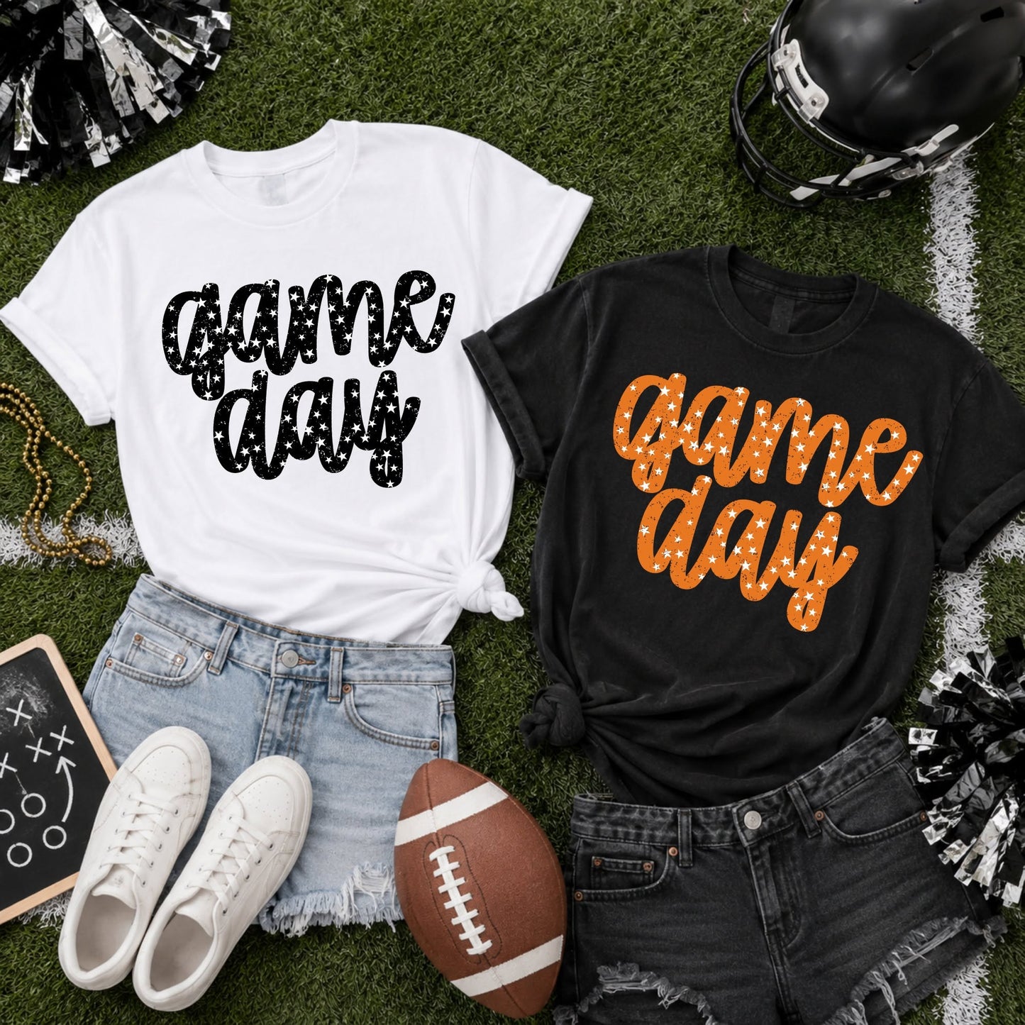 Game Day Stars | Football Game Day Apparel | Choose Your Colors