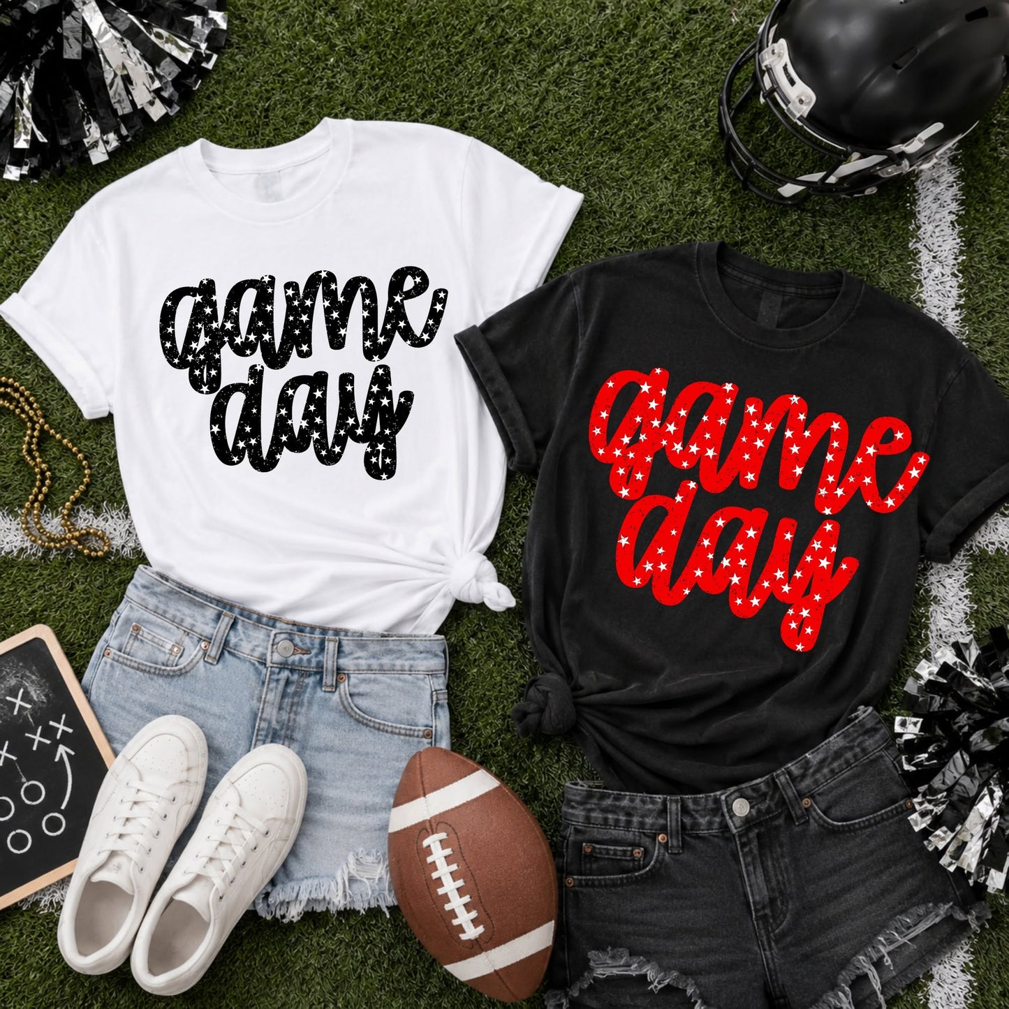 Game Day Stars | Football Game Day Apparel | Choose Your Colors