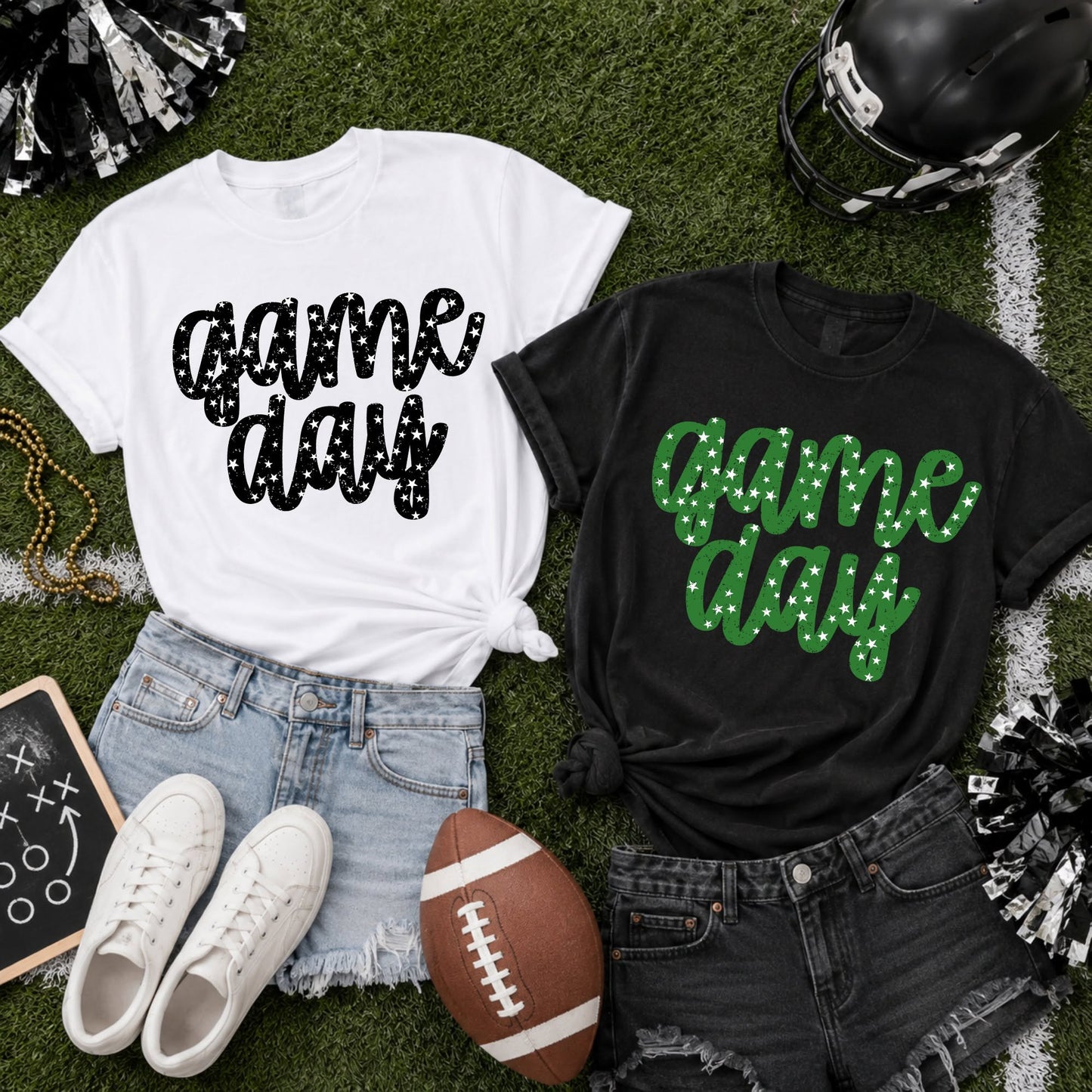 Game Day Stars | Football Game Day Apparel | Choose Your Colors