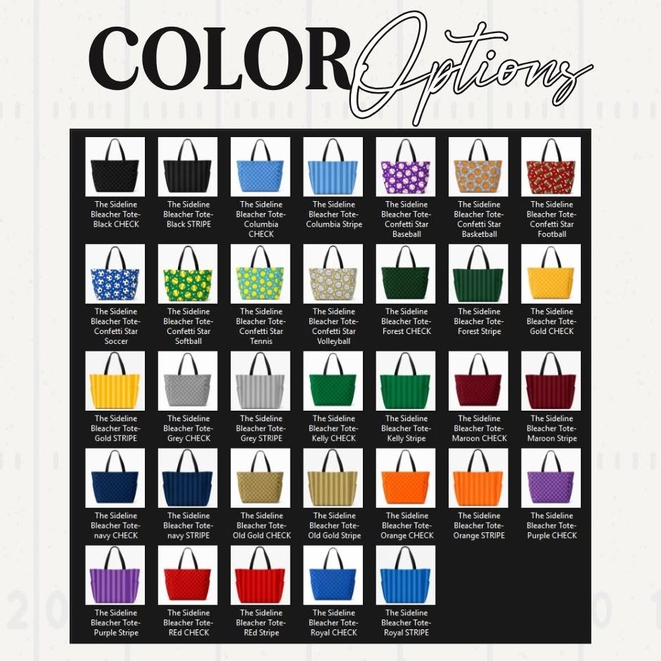 The Sideline Bleacher Tote