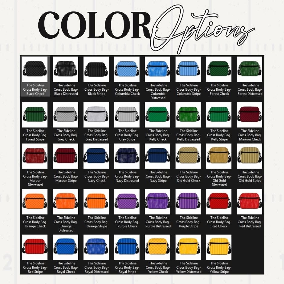 The Sideline Cross Body Bag - Custom School/Team