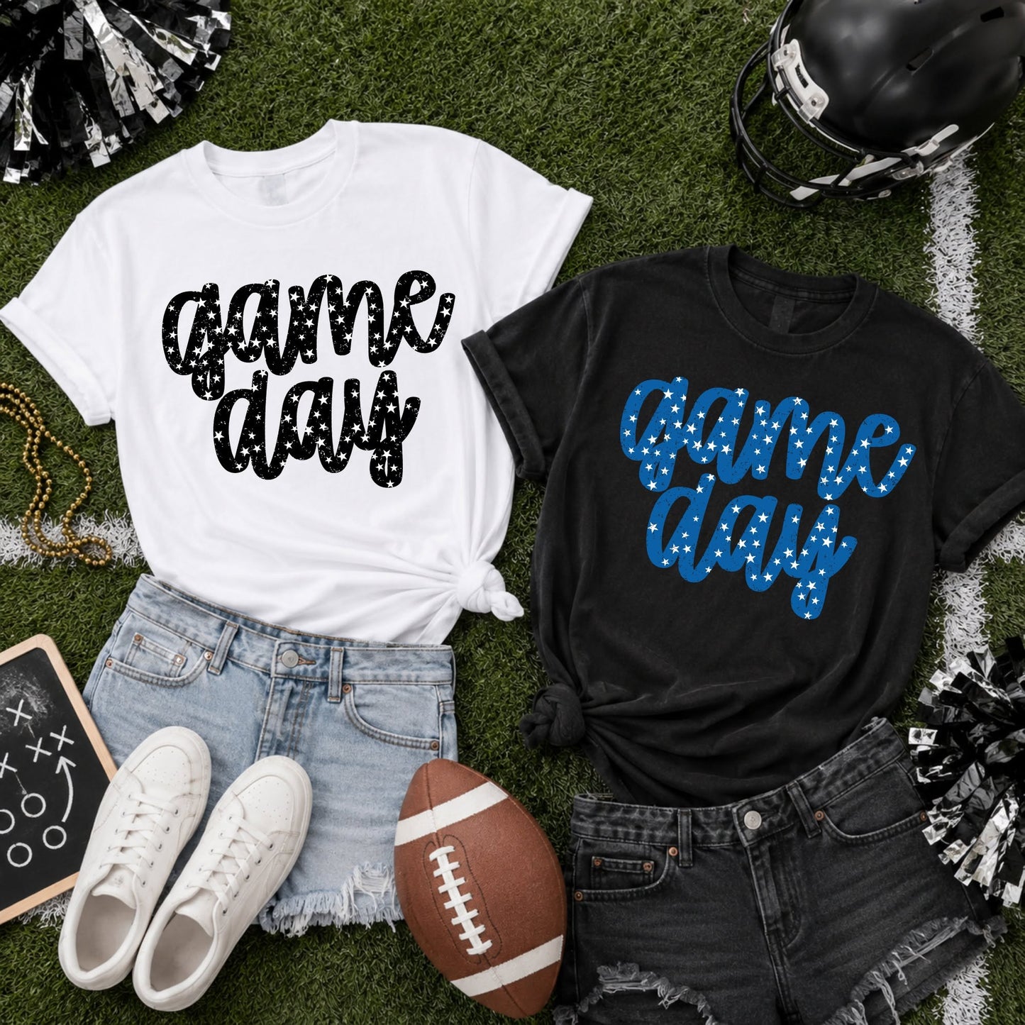 Game Day Stars | Football Game Day Apparel | Choose Your Colors