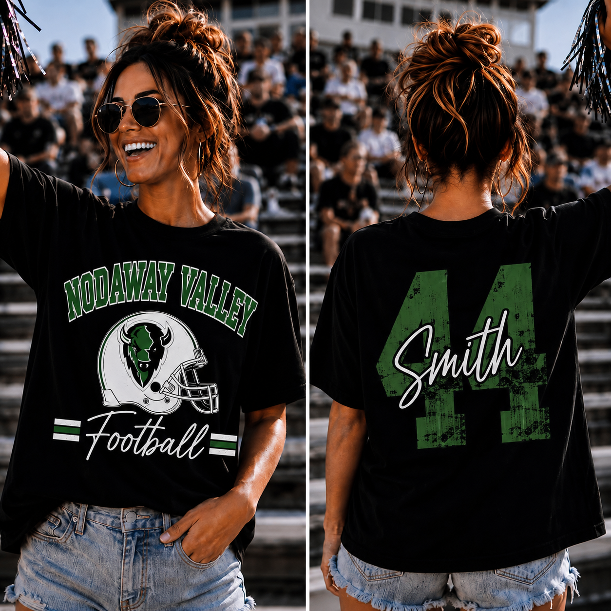 Adult Custom Gameday Tee — Football · Basketball · Volleyball (Your Team & Colors)