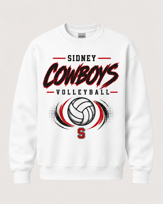 Sidney Cowboys Volleyball Spirit Wear - Brushstroke