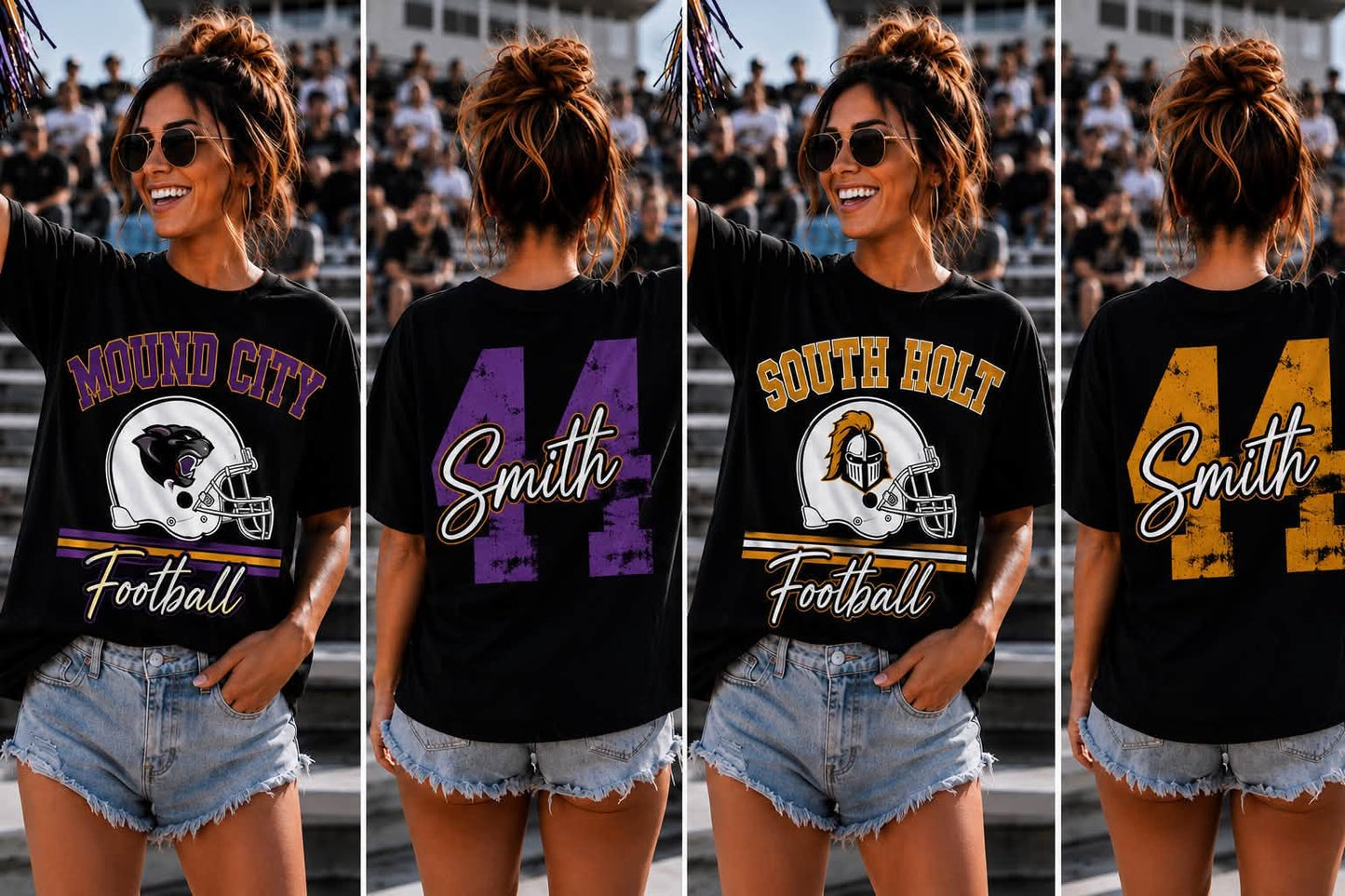 Adult Custom Gameday Tee — Football · Basketball · Volleyball (Your Team & Colors)