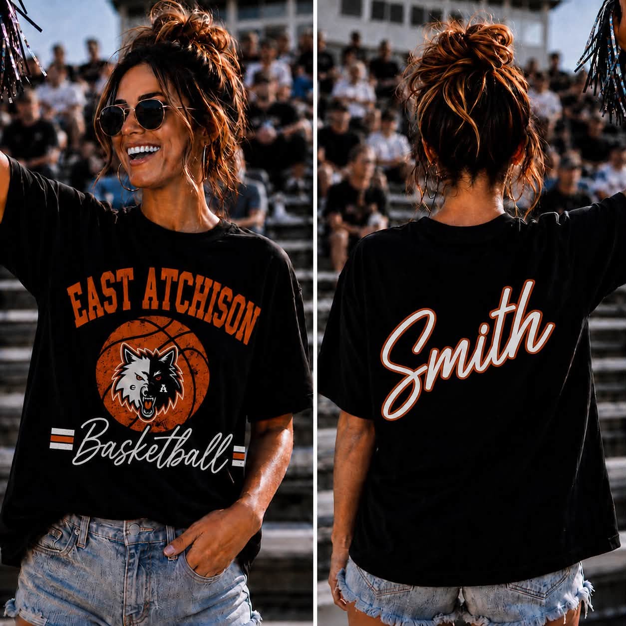 Adult Custom Gameday Tee — Football · Basketball · Volleyball (Your Team & Colors)