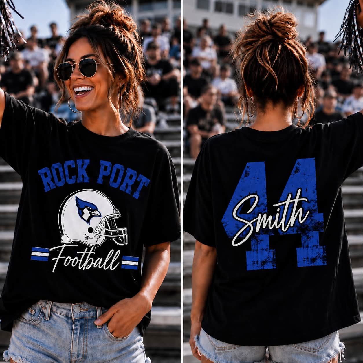 Adult Custom Gameday Tee — Football · Basketball · Volleyball (Your Team & Colors)