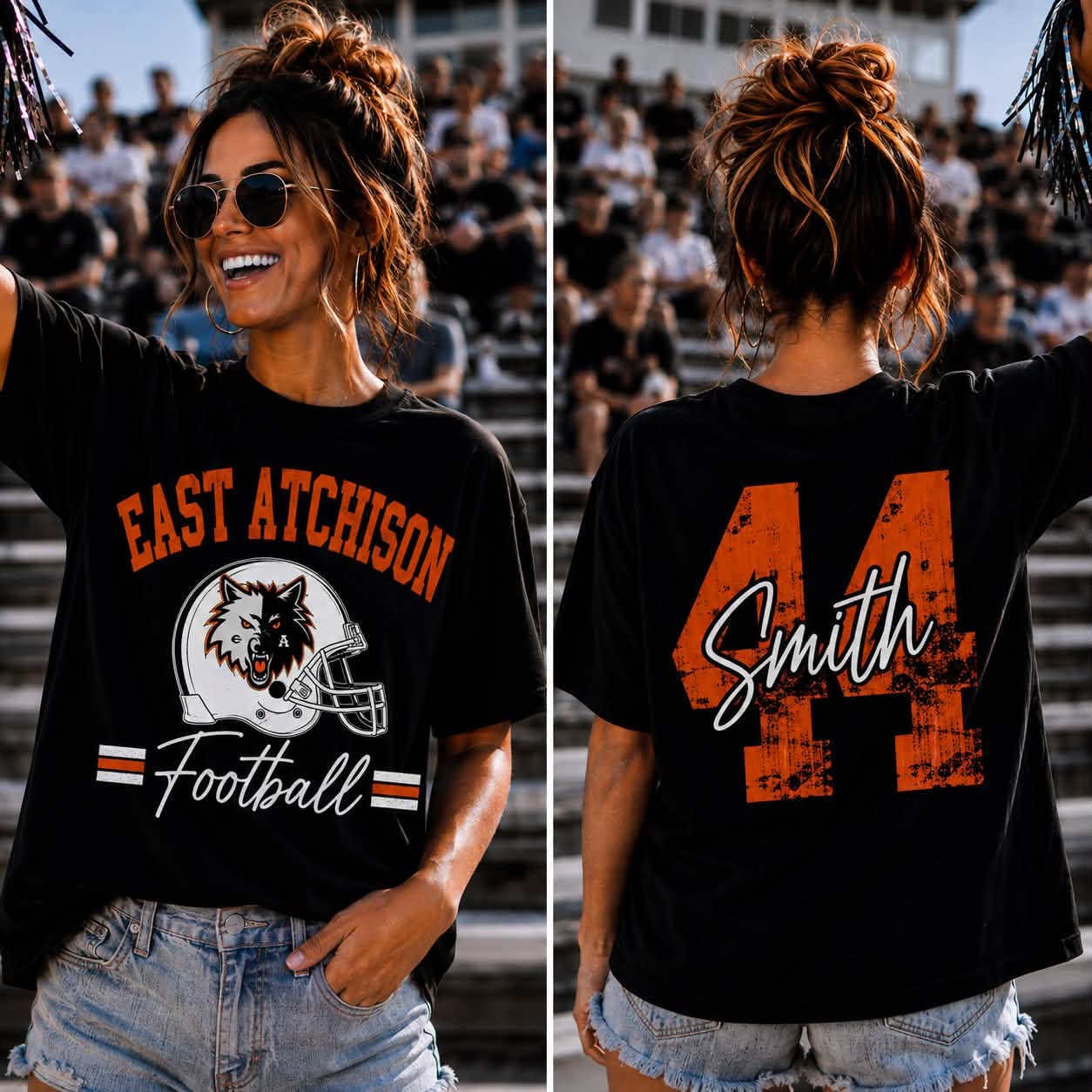 Adult Custom Gameday Tee — Football · Basketball · Volleyball (Your Team & Colors)