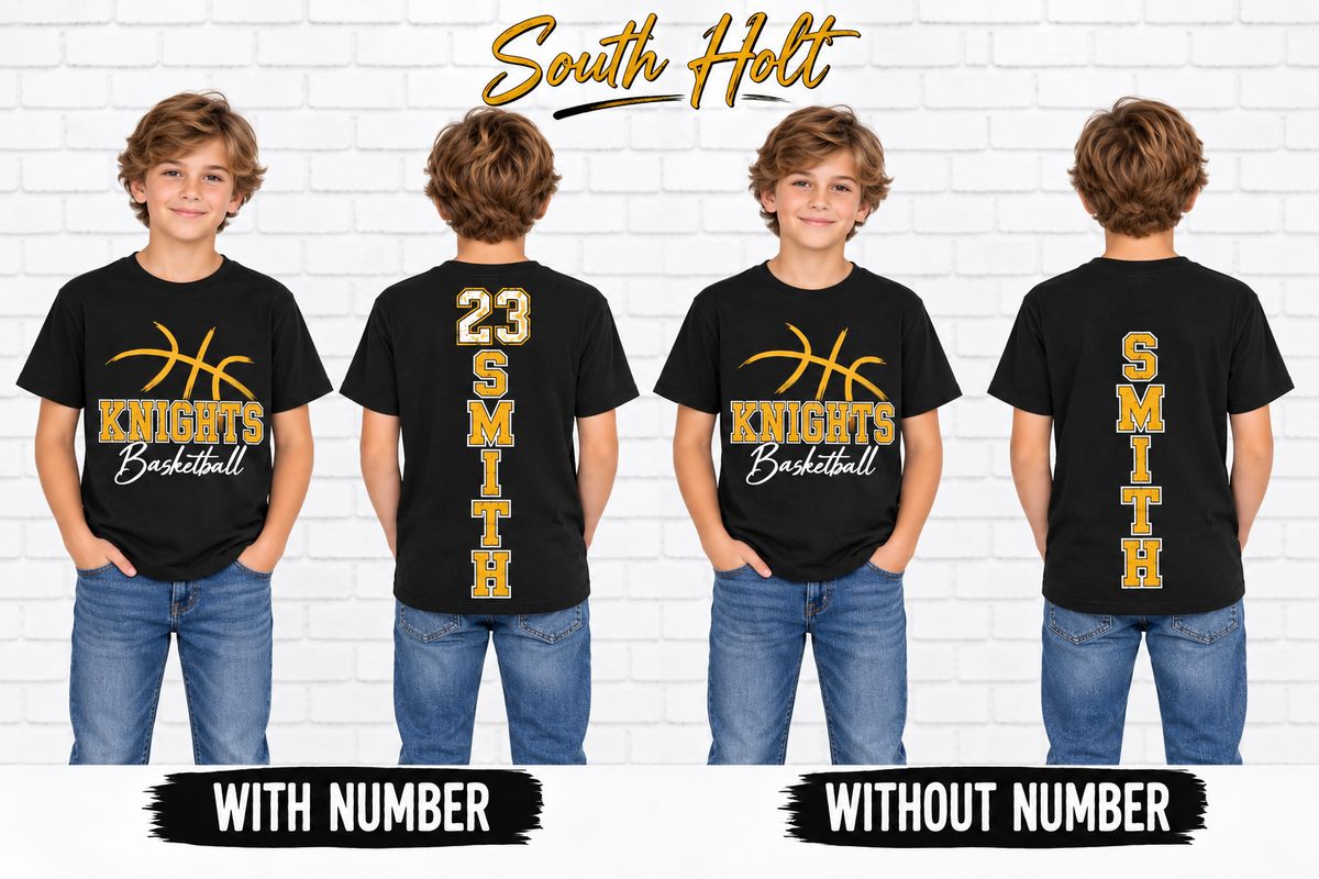 Youth South Holt Knights Personalized Basketball
