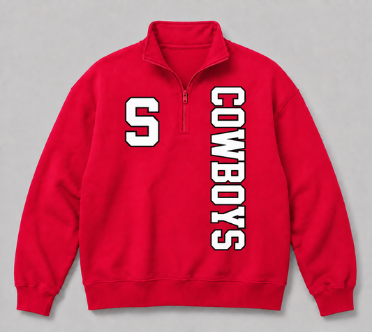 Sidney Cowboys Quarter Zip Sweatshirt