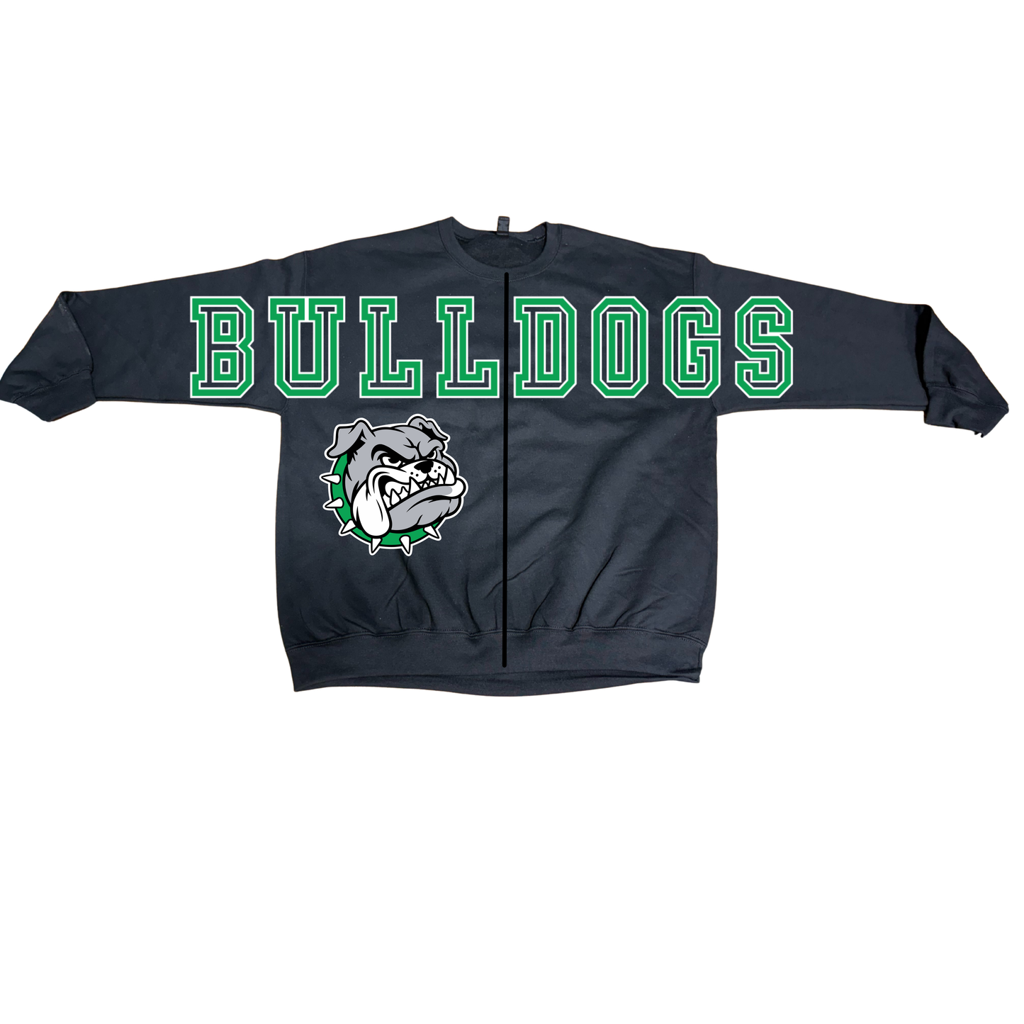 Split Crewneck Sweatshirt with Mascot