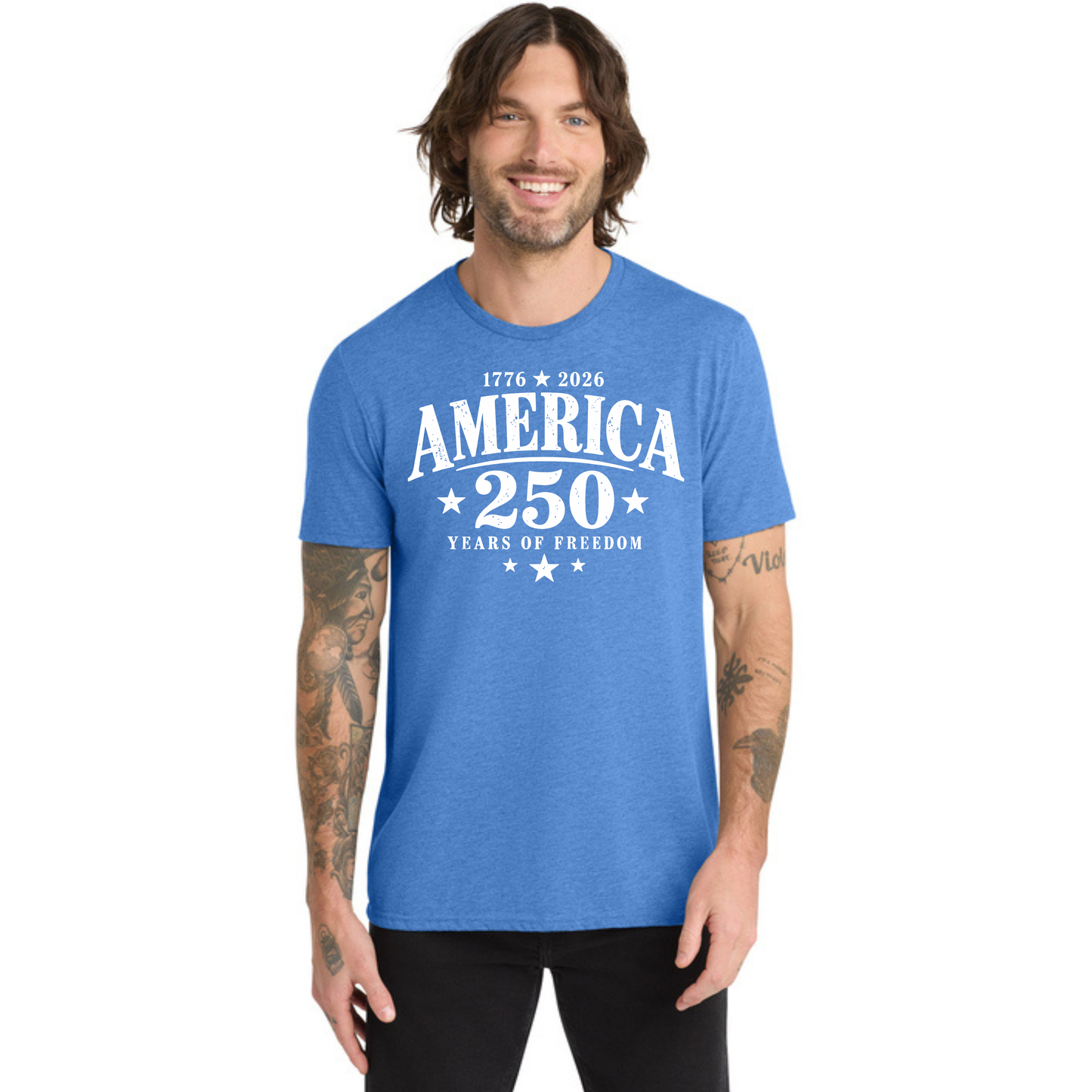 America 250 Tri-Blend Tee — Allmade® (Unisex & Women's) — Weekend Special