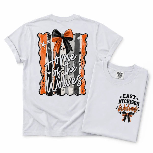 East Atchison Wolves Preppy Mascot Tee, Sweatshirt & Hoodie — Home of the Wolves