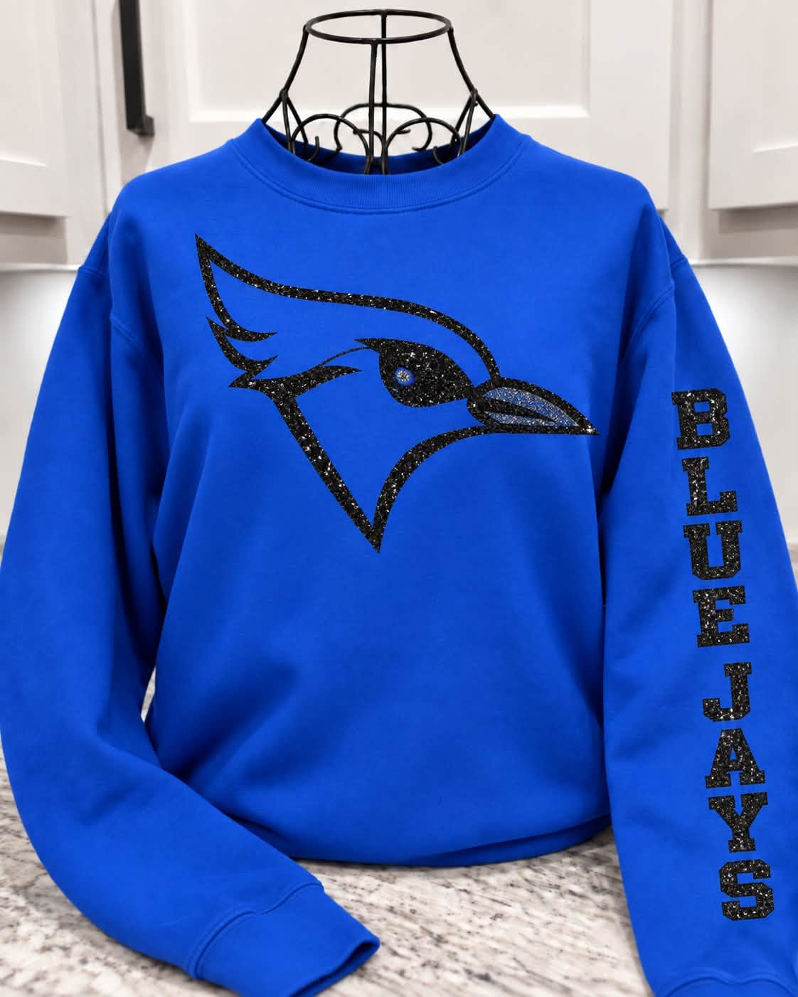 Rock Port Blue Jays Glitter Mascot Crew