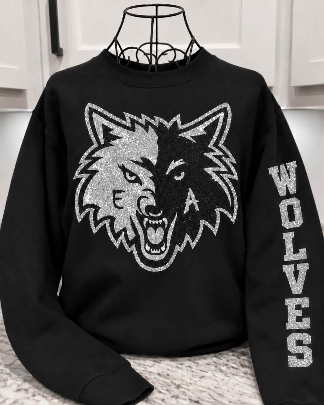 East Atchison Wolves Glitter Mascot Crew