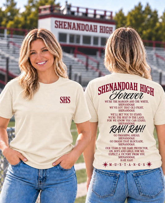 Shenandoah Mustangs Forever School Song Tee