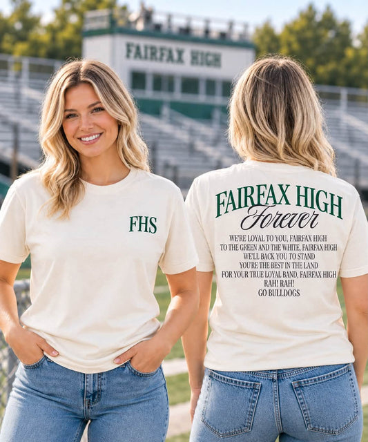 Fairfax Bulldogs Forever School Song Tee
