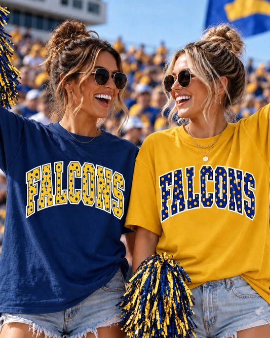 St. Gregory's Falcons Polka Dot Arch Tee, Long Sleeve, Crew & Hoodie
