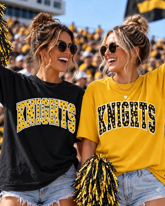 South Holt Knights Polka Dot Arch Tee, Long Sleeve, Crew & Hoodie