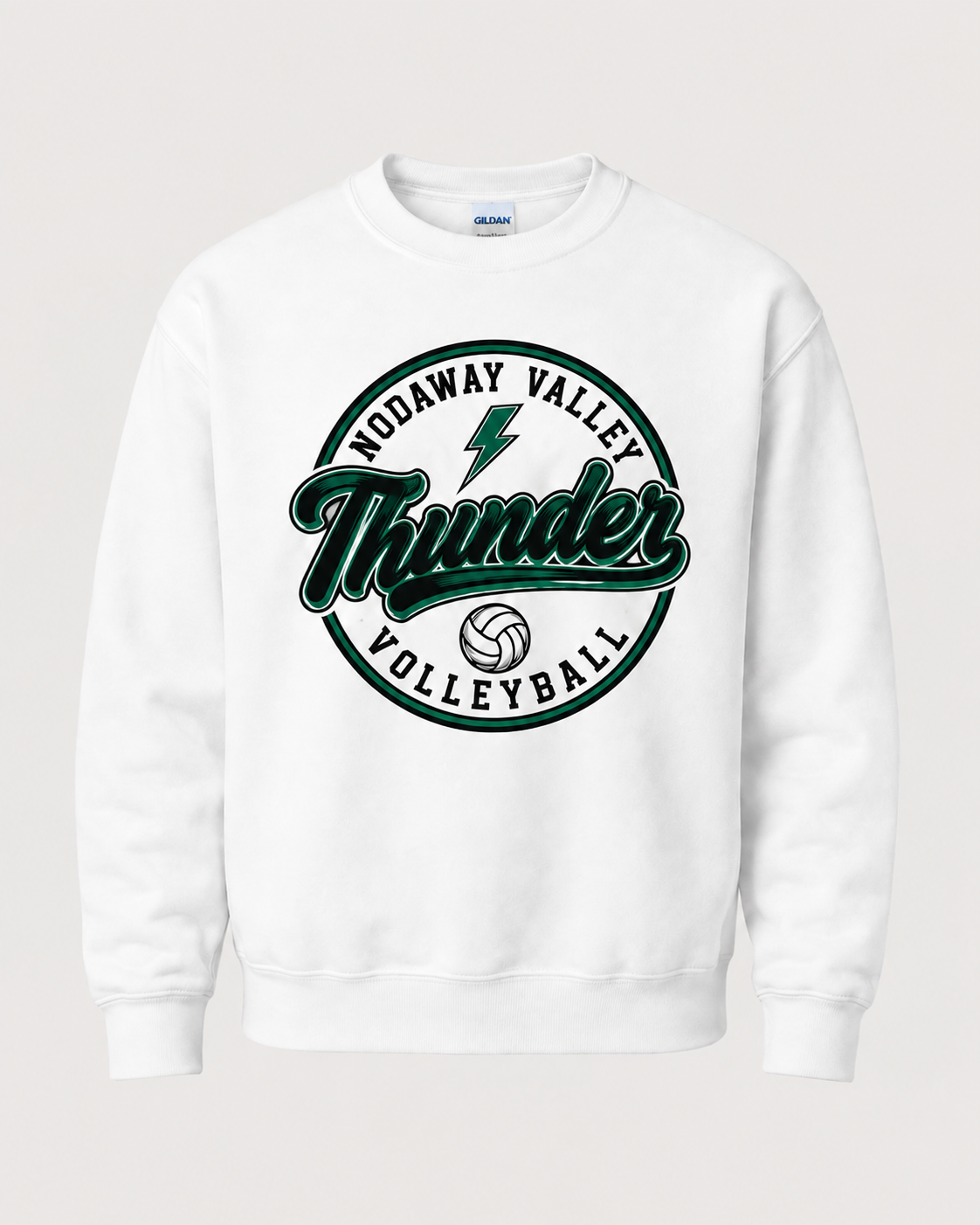 Nodaway Valley Thunder Volleyball Spirit Wear - Circle Badge