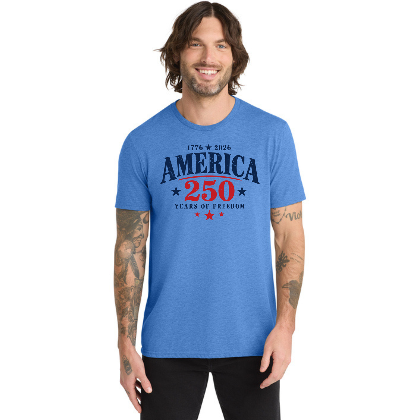 America 250 Tri-Blend Tee — Allmade® (Unisex & Women's) — Weekend Special