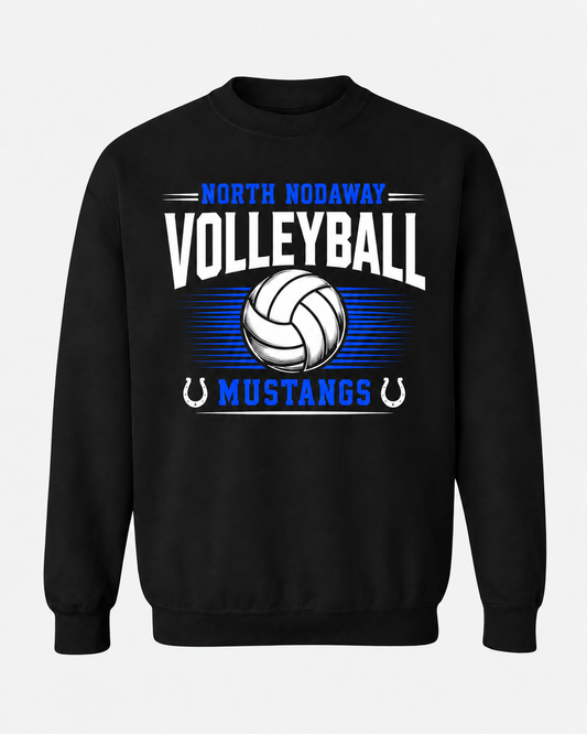 North Nodaway Mustangs Volleyball Spirit Wear - Arched Script