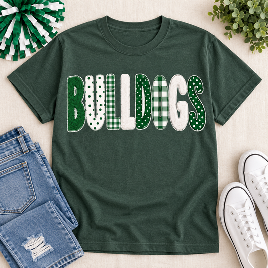 Fairfax Bulldogs Faux Chenille Tee