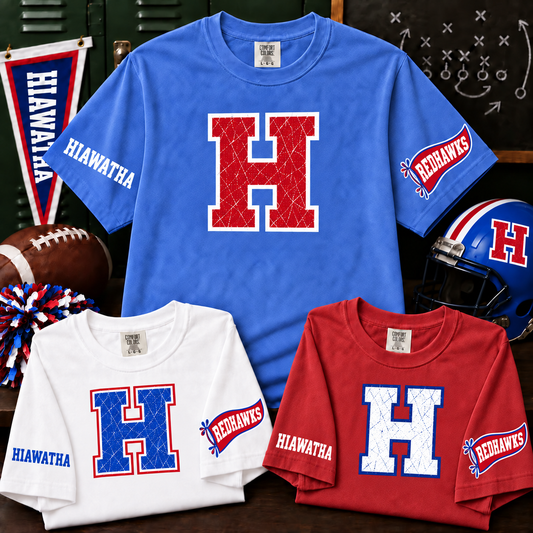 Hiawatha Red Hawks Varsity Team Tee