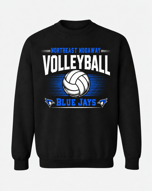 Northeast Nodaway Blue Jays Volleyball Spirit Wear - Arched Script