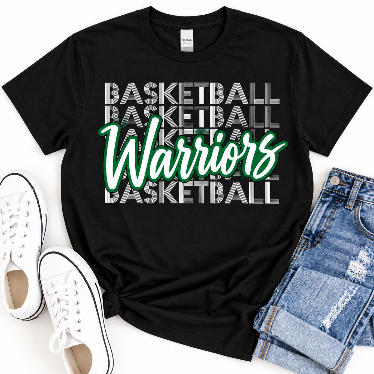Albany Warriors Stacked Basketball