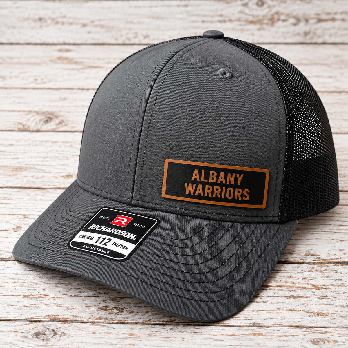Albany Warriors Leather Patch Hat