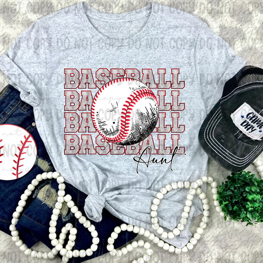 Baseball Stacked with Names