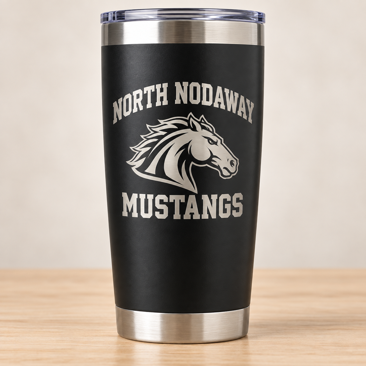 Laser Engraved School Tumbler — 20 oz Black | Launch Pre-Order