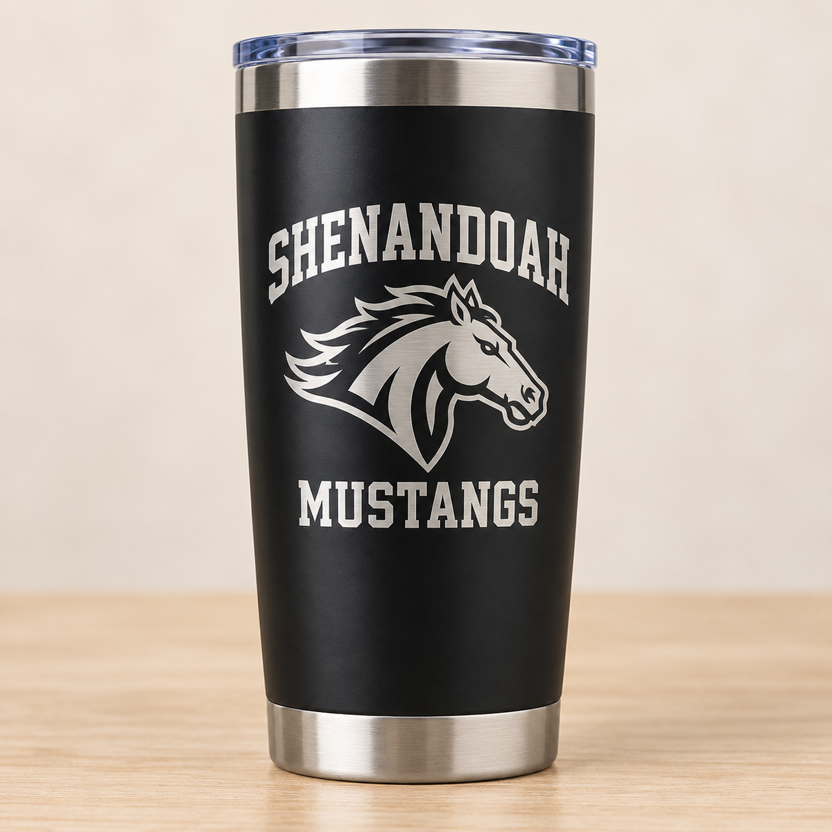 Laser Engraved School Tumbler — 20 oz Black | Launch Pre-Order
